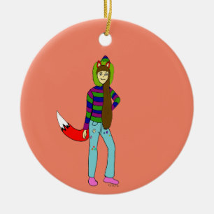 Décoration En Céramique foxgirl