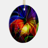 Décoration En Céramique Fractale de néon de Soundwaves (Droite)