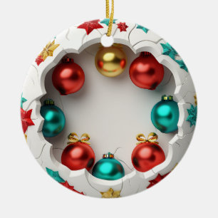 Décoration En Céramique Fragments festifs brisés