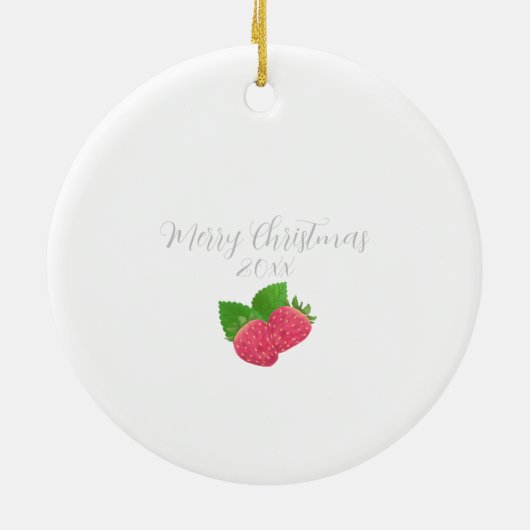 Décoration En Céramique Fraise (Dos)