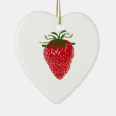 Décoration En Céramique Fraise : (Droite)