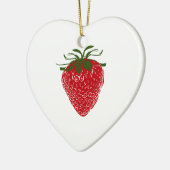 Décoration En Céramique Fraise : (Gauche)