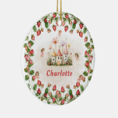 Décoration En Céramique Fraise enchantée jardin fée anniversaire (Droite)