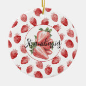 Décoration En Céramique Fraises rouges Fruit (Devant)