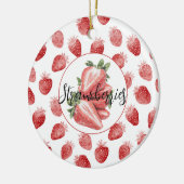 Décoration En Céramique Fraises rouges Fruit (Gauche)