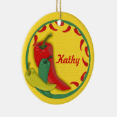 Décoration En Céramique Frame circulaire de poivre chili (Droite)