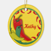 Décoration En Céramique Frame circulaire de poivre chili (Gauche)