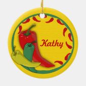 Décoration En Céramique Frame circulaire de poivre chili (Dos)