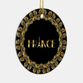 Décoration En Céramique France, Tour Eiffel, Design Or (Droite)