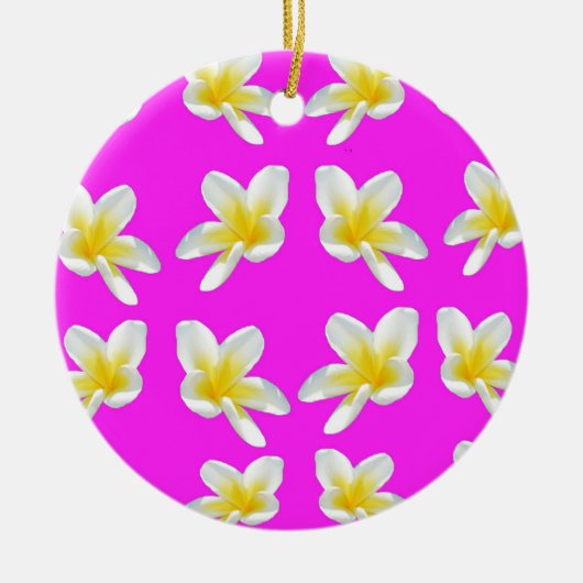 Décoration En Céramique Frangipani_Blush, (Devant)