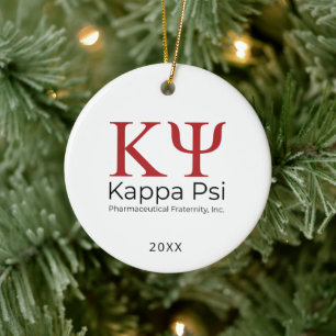 Décoration En Céramique Fraternité pharmaceutique Kappa Psi