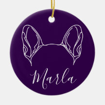 French Bulldog Ornament (Om Logo)