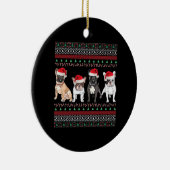 Décoration En Céramique French Bulldog Ugly Christmas Sweater Essential T- (Droite)