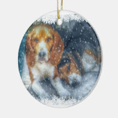 Décoration En Céramique Frères de Noël (Gauche)