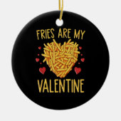 Décoration En Céramique Frites Sont Mon Valentin (Devant)