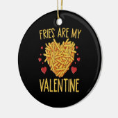 Décoration En Céramique Frites Sont Mon Valentin (Gauche)