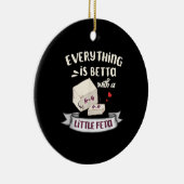 Décoration En Céramique Fromage de Grèce - Amateurs de Feta (Droite)