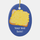 Décoration En Céramique Fromage grillé sur toast, vos propres mots (Devant)