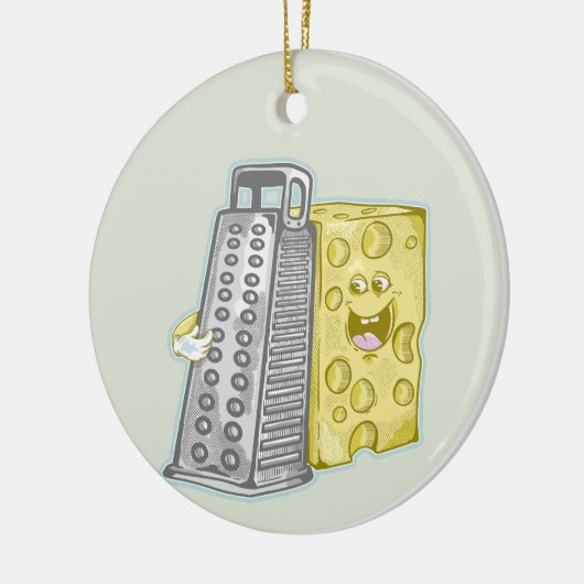 Décoration En Céramique Fromage râpé avec raidiste (Gauche)