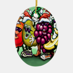 Décoration En Céramique Fruit Noël