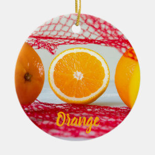 Décoration En Céramique Fruit orange pour végétalien et végétalien