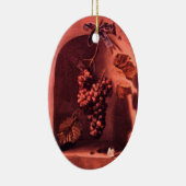 Décoration En Céramique FRUITS DE SAISON -PROSPÉRITÉ Rubis rouge rose (Droite)