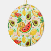 Décoration En Céramique Fruits d'été frais Motif (Gauche)