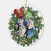 Décoration En Céramique Fun Holiday Wreath Photo Frame Joyeux Noël (Gauche)