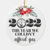 Décoration En Céramique Funny 2022 n'a pas pu se permettre l'essence Noël (Dos)