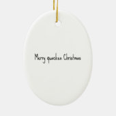 Décoration En Céramique Funny Animated Duck Christmas Card (Dos)