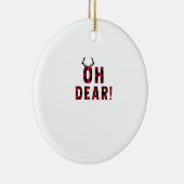 Décoration En Céramique Funny Attitude Oh Dear Plaid Deer Creative Design (Droite)