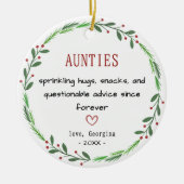 Décoration En Céramique Funny auntie quote personalized keepsake (Devant)