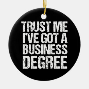 Décoration En Céramique Funny Business School Graduation MBA