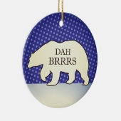 Décoration En Céramique Funny Chicago Holiday Ornament (Droite)