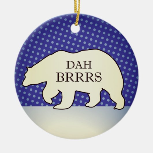 Décoration En Céramique Funny Chicago Holiday Ornament (Devant)