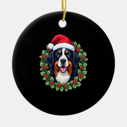 Décoration En Céramique Funny Christmas Bernese Mountain Dog Tank Top (Devant)