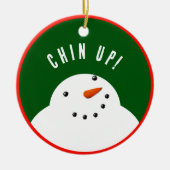 Décoration En Céramique Funny Christmas Snowman (Devant)