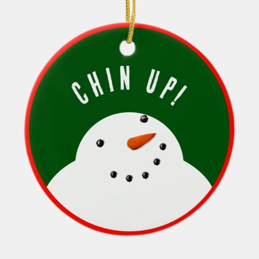 Décoration En Céramique Funny Christmas Snowman (Devant)