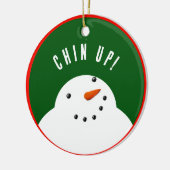 Décoration En Céramique Funny Christmas Snowman (Gauche)