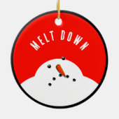 Décoration En Céramique Funny Christmas Snowman (Dos)