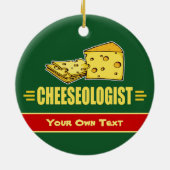 Décoration En Céramique Funny Custom Cheese CHEESEOLOGISTE Noël (Dos)
