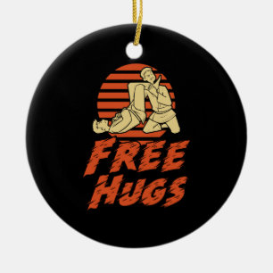 Décoration En Céramique Funny Free Hugs