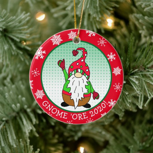 Décoration En Céramique Funny Gnome Pun Noël (Arbre)