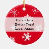 Décoration En Céramique Funny Gnome Pun Noël (Dos)