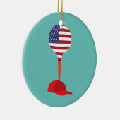 Décoration En Céramique Funny Golfing Casquette de baseball vêtements Casq (Droite)