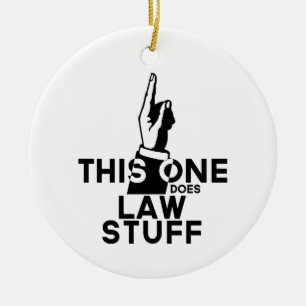 Décoration En Céramique Funny Law Vintage - Avocat Paralegal