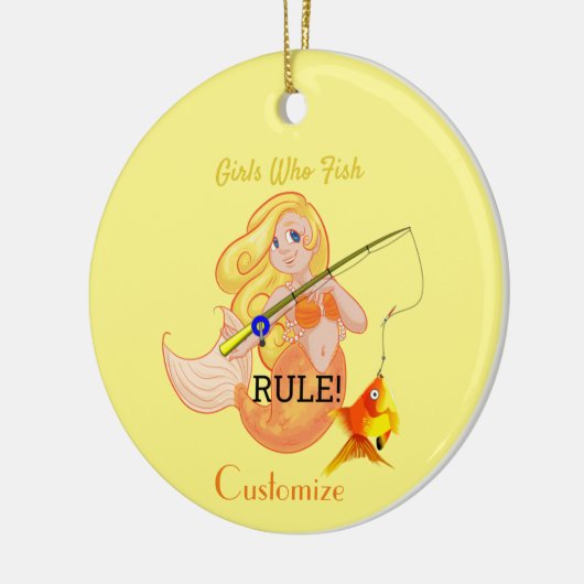 Décoration En Céramique Funny Pêche Fille Sirène Thunder_Cove (Gauche)