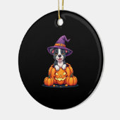 Décoration En Céramique Funny Pitbull Witch Pumpkin Dog Halloween Mens Wom (Gauche)