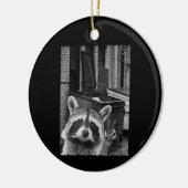 Décoration En Céramique Funny Raccoon Selfie Raccoon Funny Raccoon (Gauche)