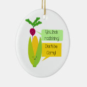 Décoration En Céramique Funny Radish et Corn Vegetable Humour (Droite)